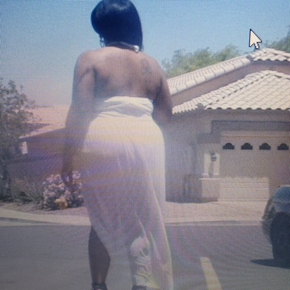 White Plus size Romper - Picture 5 of 5